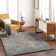 Tapis gris à poils longs Khlani Kaja
