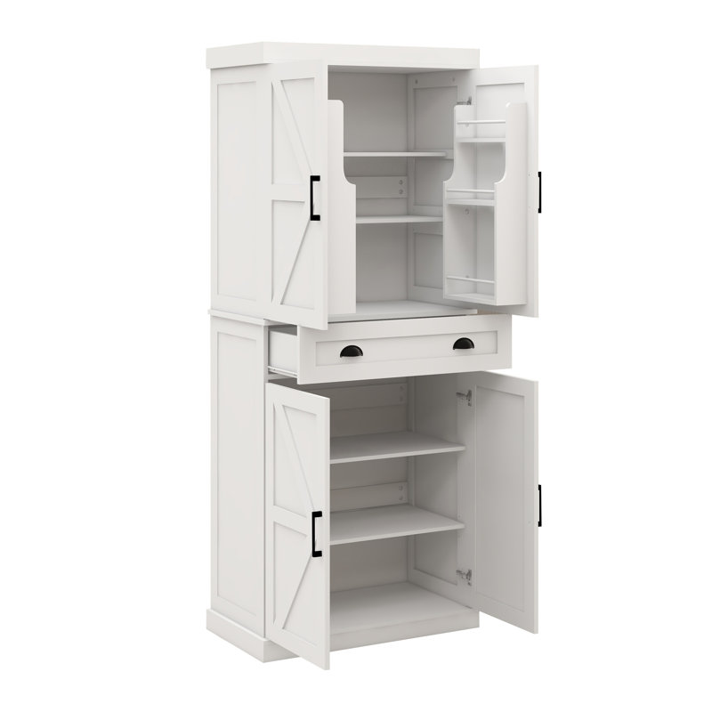 Spacieux garde-manger avec tablettes réglables et tiroir