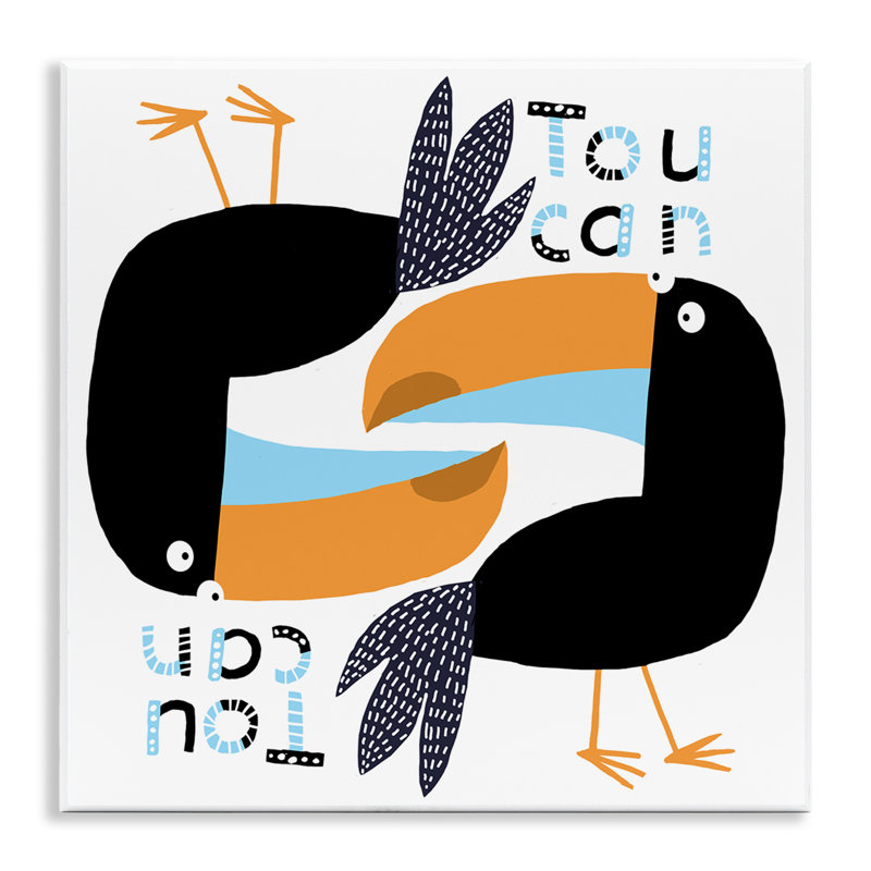 "Tropical Toucan Birds", art mural par Carla Daly