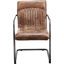 Chaise d'appoint en cuir Pirlo-66446303