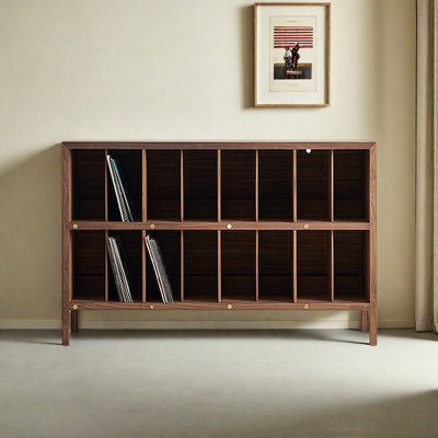Bibliothèque de rangement en bois massif de style américain