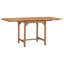 Ghugas Rectangular Teak Solid Wood Extendable Outdoor with Umbrella Hole Dining Table - 110 cm W 80 cm D