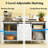 Spacious Coffee Bar Cabinet,Buffet Cabinet with Drawers
