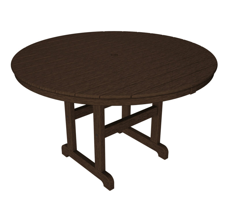 Table de salle à manger POLYWOOD, Acajou, 36 po
