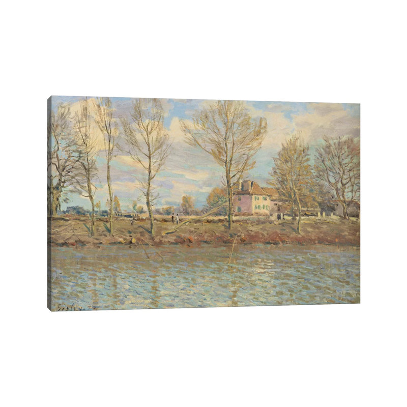 L'Ile De La Grande Jatte, Neuilly-sur-Seine, 1873 by Alfred Sisley - Wrapped Canvas Painting