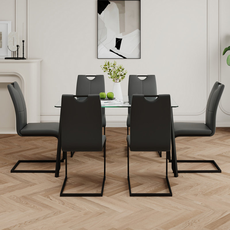 Table en verre de style moderne