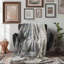 Rustic Suède - couverture sherpa de qualité supérieure 1 pièce-98967935