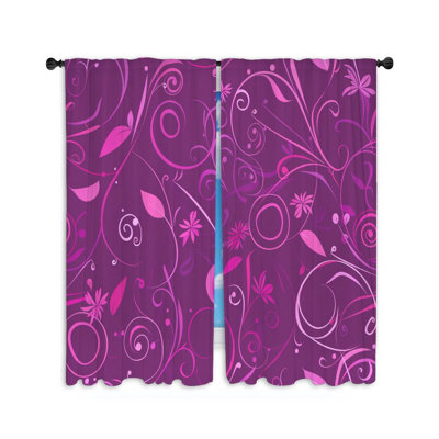 Paire de rideaux obscurcissant Floral Art