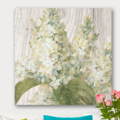 « goauche green fleur ii », reproduction d’art sur toile