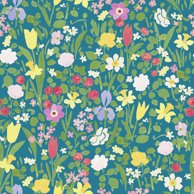 Paule Marrot Floral Wallpaper Double Roll