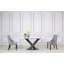 Judsonia Stone Top Metal Base Dining Table