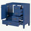 [Cabinet seulement] Meuble-lavabo de 30 po bleu (lavabo non inclus)-107238297