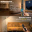 Lampe sur pied, lampes sur pied à hauteur ajustable pour la chambre à coucher, lampe sur pied haute luminosité 120 lumières à DEL à télécommande et à contrôle tactile pour travail de bureau, noir