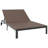 Sunbed With Cushions And Wheels 2-Person Poly Rattan-1598865568