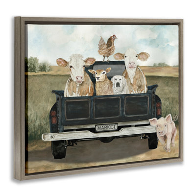 Ready For A Farm Ride Floating Frame, design by Cindy Jacobs