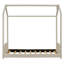 Lit en bois Velvet House, beige-1371357703