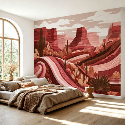Papier peint adhésif auto-adhésif moderne pour la chambre à coucher L 69 po x l 96 po Peel and Stick