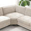 Canapé modulaire en forme de U de 119 po de 119 po, ensemble de canapé d'angle en chenille 6 places avec porte-gobelets, méridienne surdimensionnée, coin irrégulier, siège profond et large, canapé confortable pour salon et appartement, 2 couleurs-465269003