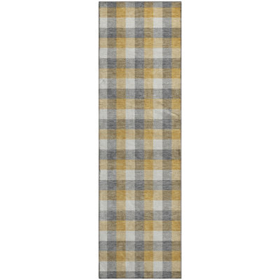 Premium Machine Washable Crumley AMF1053 Plaid Rug
