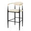 2 en brun beige - moderne, structure en fer hauteur de 42 po en cuir l 22,48 po x P 20,97 po x H 42,17 po