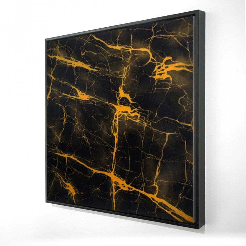 " Black And Gold Marble Texture "