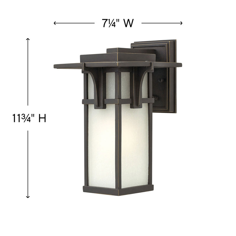 Manhattan 1-Light Outdoor Sconce, 11.8" H x 7.3" W x 4" D, 100W Max Medium