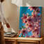 Toile, vue rapprochée de délicates branches de cerisier en fleurs ornées de douces fleurs roses, chaque pétale mettant en valeur une toile subtile-1421447989