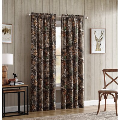 Camouflage Room Darkening Rod Pocket Curtain Panels -  Realtree, PP93518GNRT84