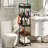 Rolling Storage Cart, 5 Tier Storage Organizer Utility Cart Mobile Shelving Unit-285842951