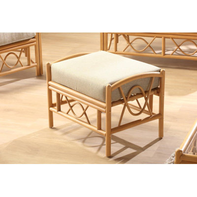 64cm Wide Solid Colour Footstool Ottoman