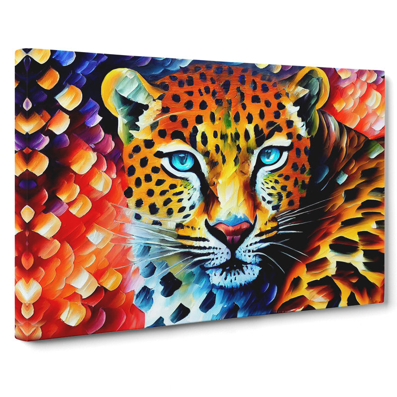 Leopard Painting Vol.1 Abstract - Wrapped Canvas, 35cm H x 50cm W x 3cm D