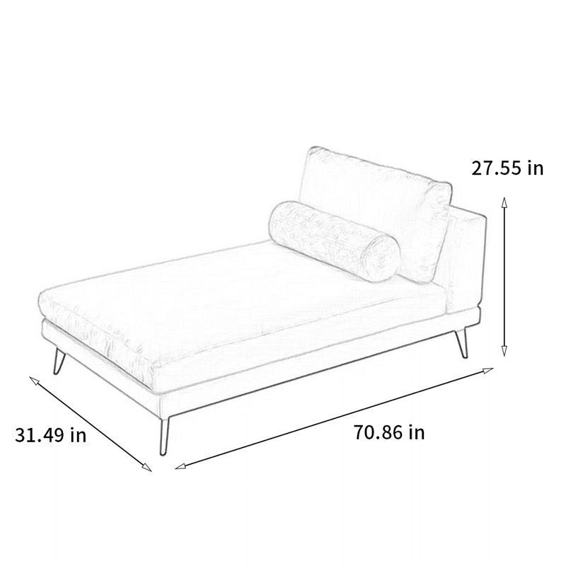 Chaise simple moderne et luxueuse