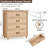 Farmhouse 4 Drawer Dresser For Bedroom, 37" Tall Rustic Chests Of Drawers W/ 4 Solid Wood Feet, Mid Century Modern Wooden Closet Storage Dressers Organizer For Living Room, Hallway-637576226-651728061