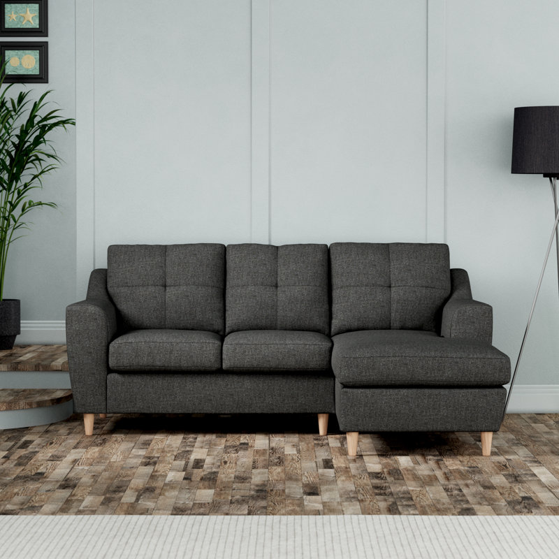 Espitia Corner Chaise, Right Hand Facing, Charcoal