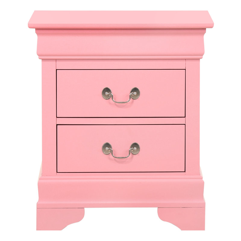 Table de chevet Nanhey, Rose