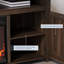 Meuble télé avec foyer électrique pour téléviseur de 65 po ou moins Claycomo-2113888709