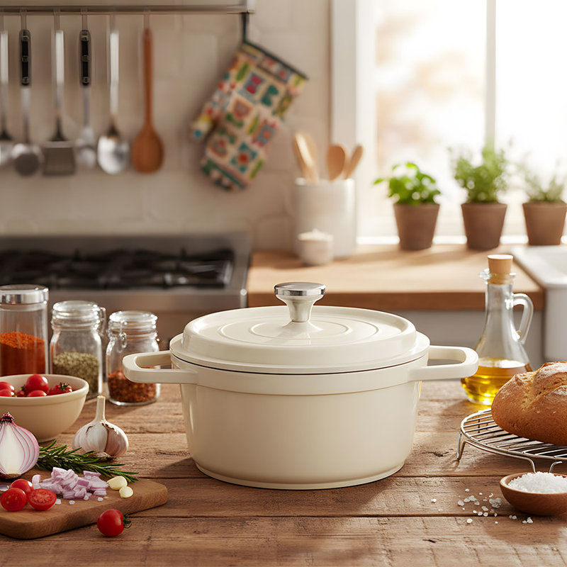 Living And Home 4.75L Pot Set, Beige