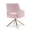 Fauteuil pivotant rembourré Breann-93705357