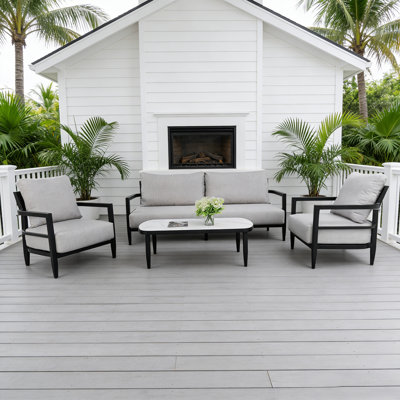 4 Piece Outdoor Conversation Furniture Set
