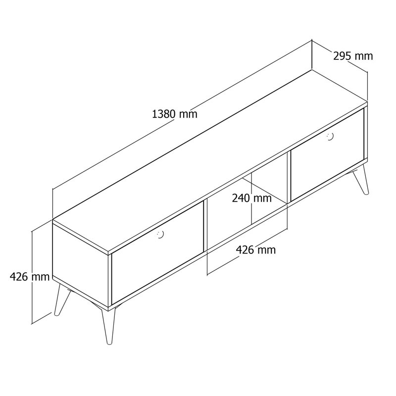 Renda Unfinished TV Stand for TVs up to 48"