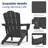HDPE Folding Adirondack Chair-2133841919