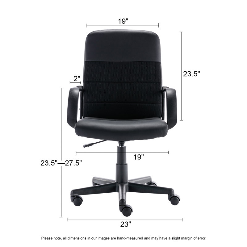 PU Mesh Office Chair Computer Desk Chair with Armrest