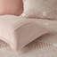 Ensemble d'édredon en coton jacquard Blush King / Cal King