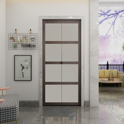 Porte pliante en verre