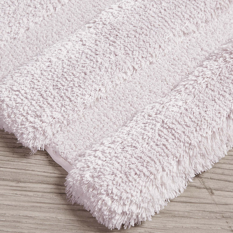 Tapis de salle de bain antidérapant, L 17 po x L 24 po, Rosé