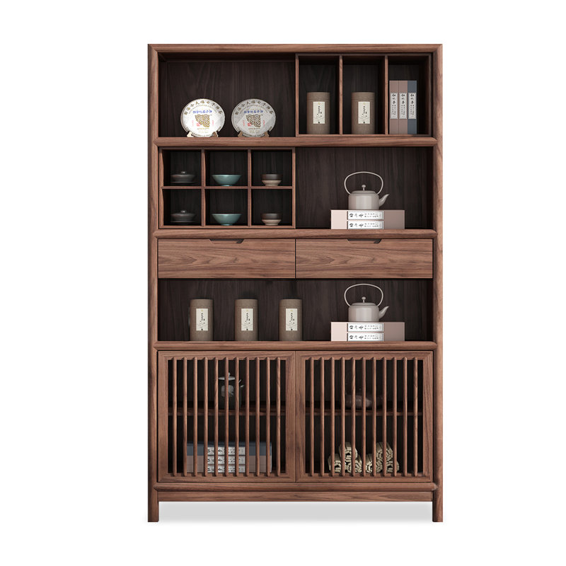 Nut-brown Solid  Wood Display Cases