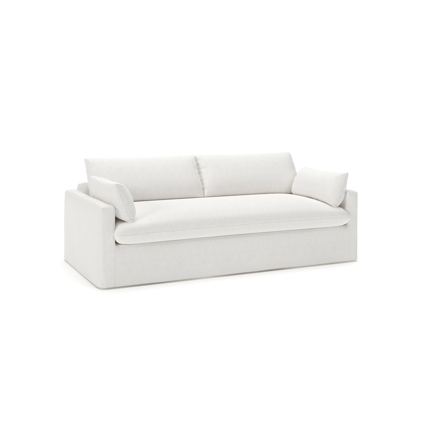 Laguna 96'' Sofa, Nomad Snow Crypton® Chenille