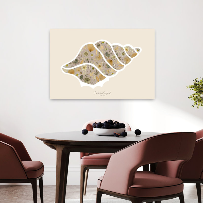 Reproduction d'art floral sur fond floral, H 24 po x l 36 po