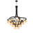 58 - Light Dimmable Tiered Chandelier
