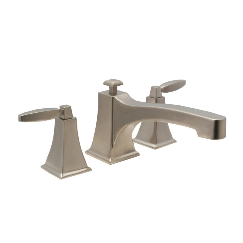 Intrigue 2 Handle Deck Roman Tub Faucet, Satin Nickel
